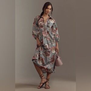 Loverly Grey x Anthropologie The Bettina Shirt mid  Dress by Maeve
